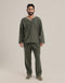 Hooded sweater with long sleeves